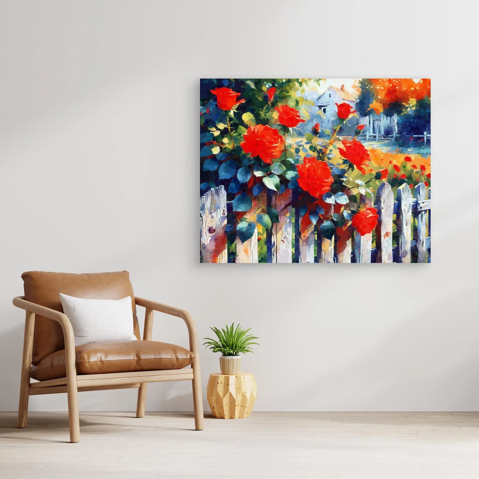 Red Roses by the Garden Fence – Romantic Floral Wall Art Print (8).jpg
