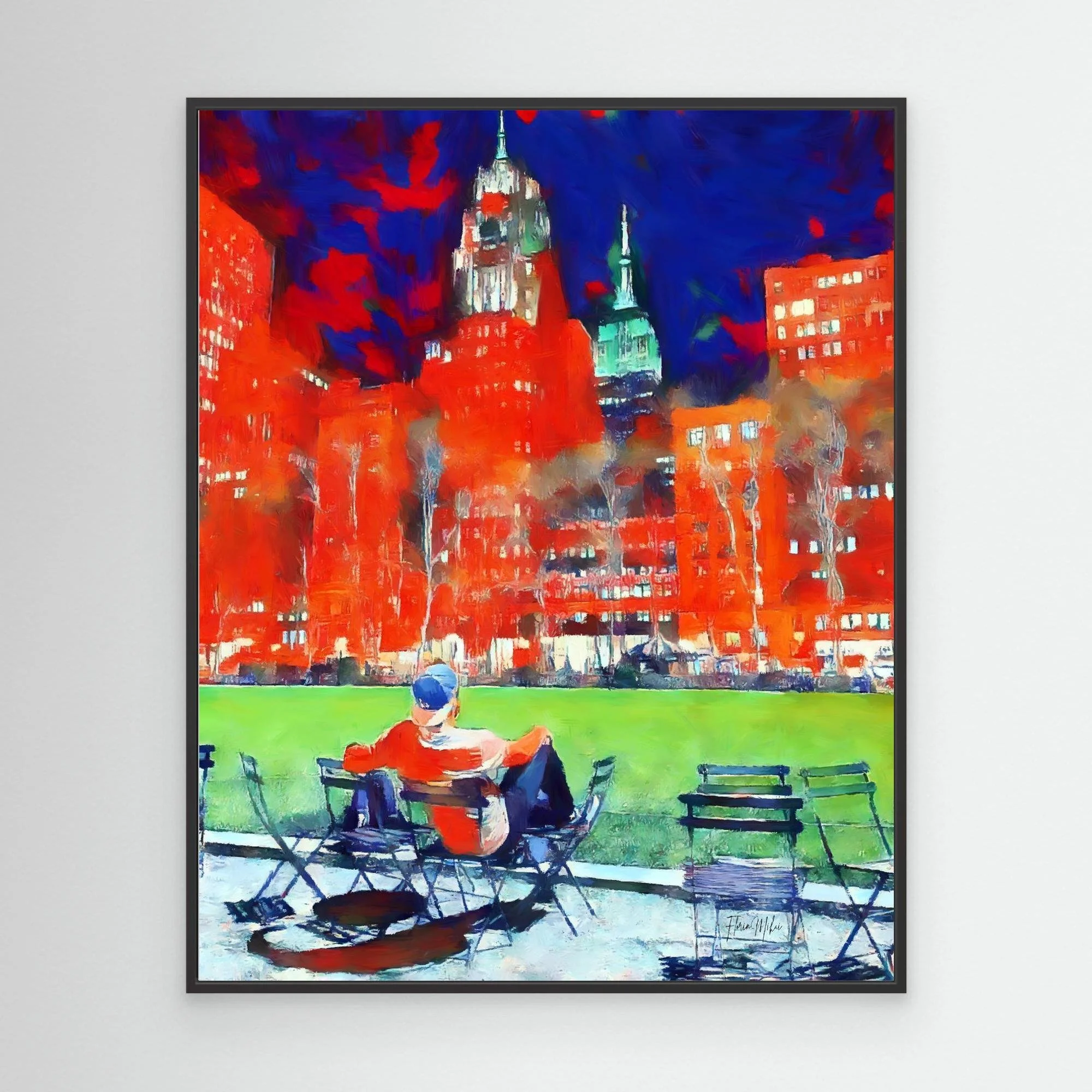 Bryant Park Canvas Print Painting New York Cityscape Wall Art (7).jpg