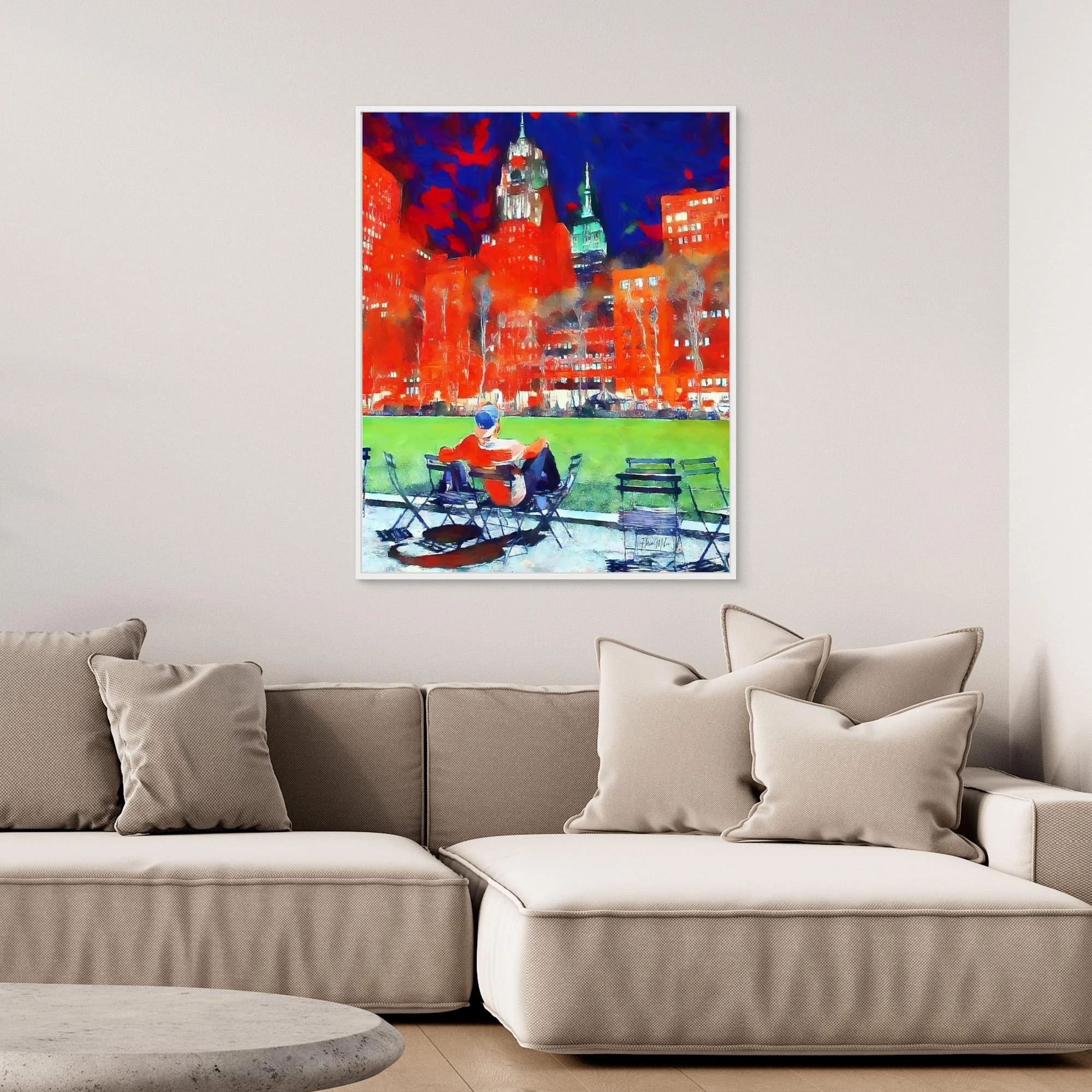 Bryant Park Canvas Print Painting New York Cityscape Wall Art (9).jpg