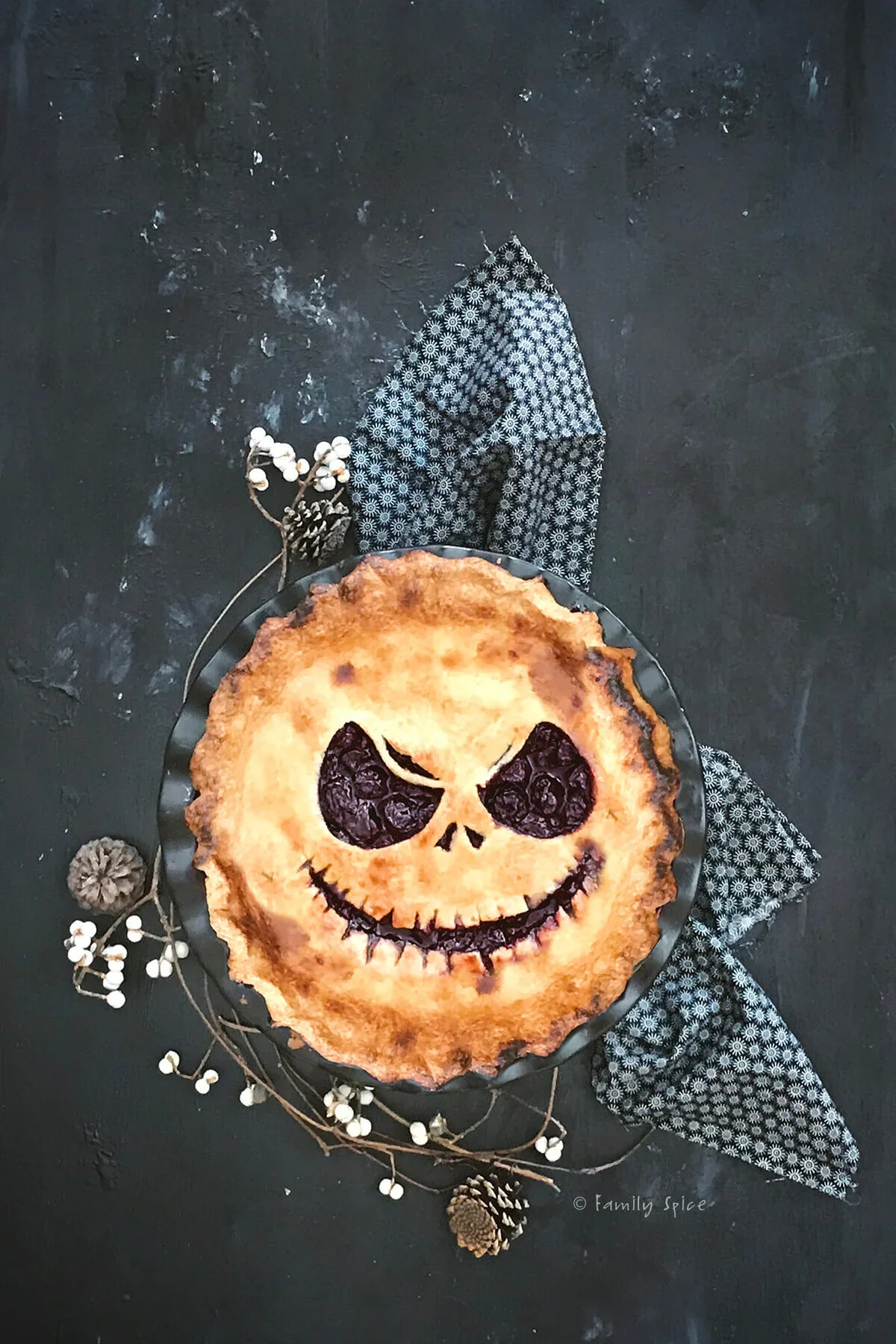 Blueberry Halloween Pie