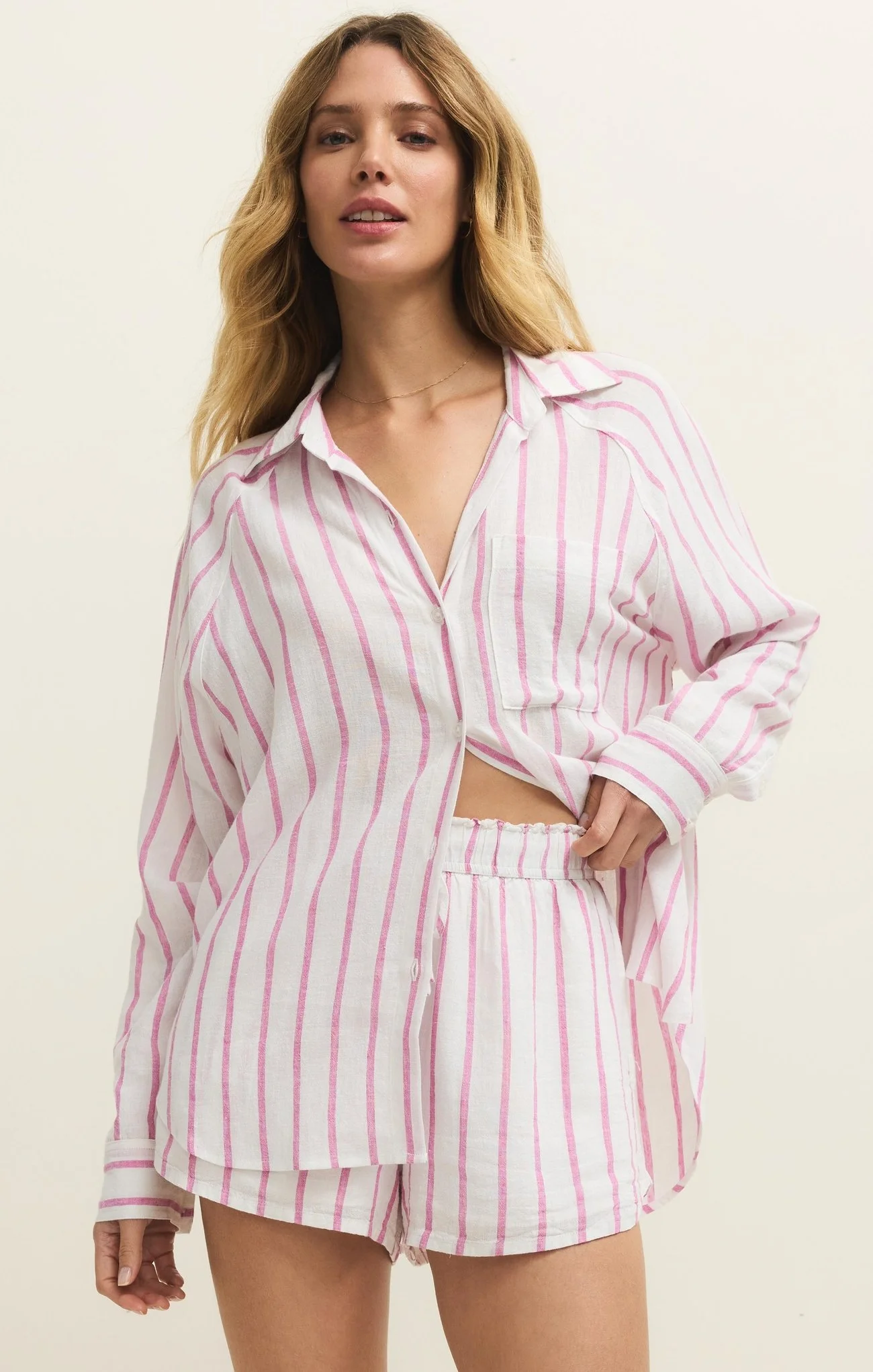 Rose Perfect Line Top