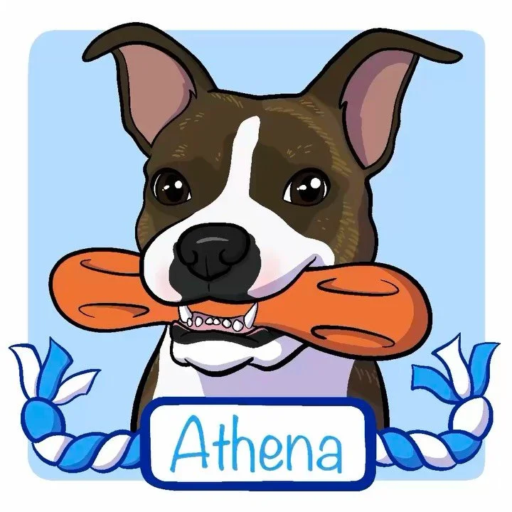 The lovely Athena! This one was a fun challenge as it was my first time attempting brindle fur.
#athena #petportrait #digitalart #commissionsopen #dogdrawing