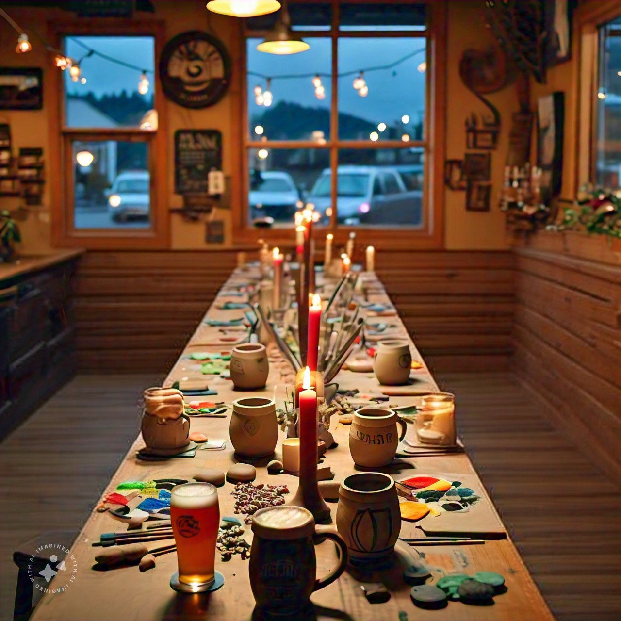 Mud &Craft Brush& Brew Paint N sip event