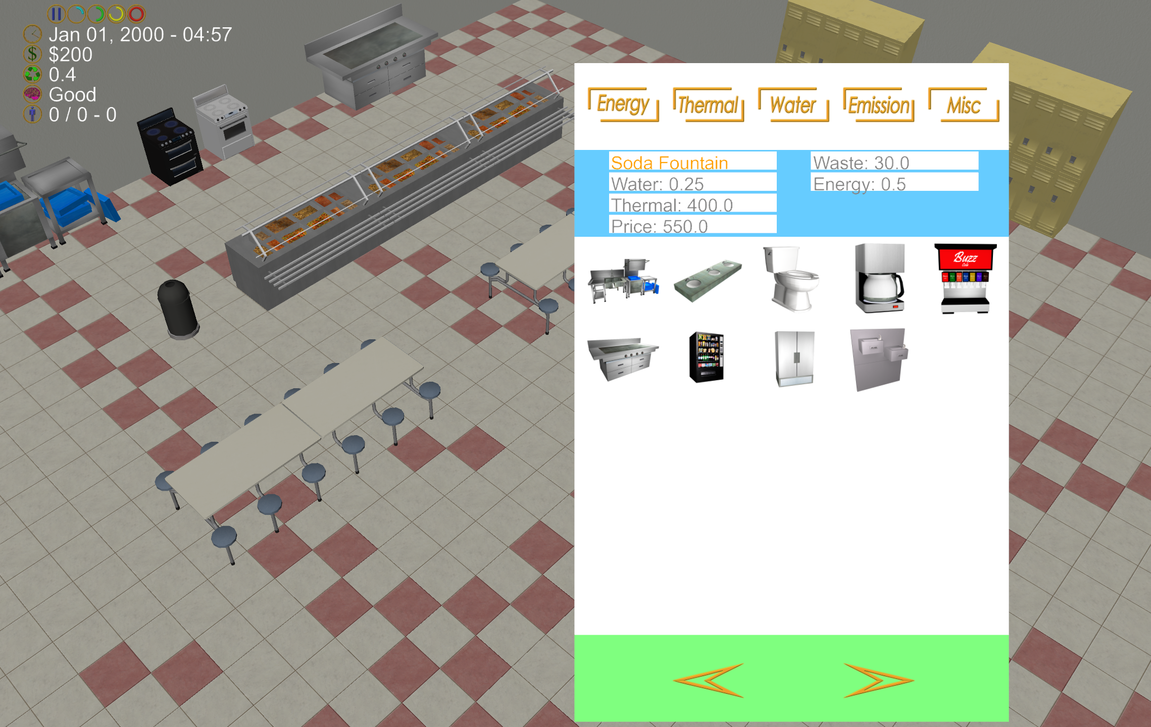 Virtual Green School Simulation