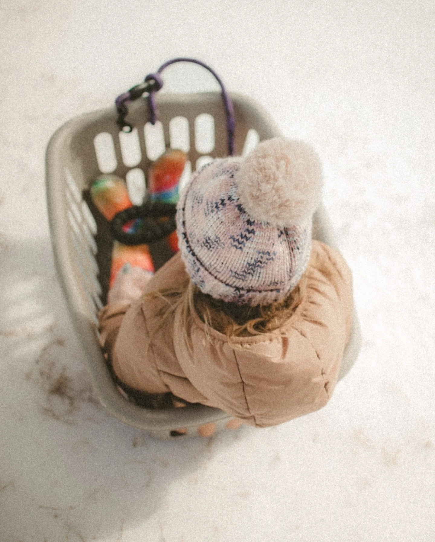 There&rsquo;s nothing quite like those faded childhood memories. The ones you know happened, but you remember in snapshots and freeze frames.

She won&rsquo;t remember sledding in a laundry basket in 20 years.
But she&rsquo;ll always have the picture