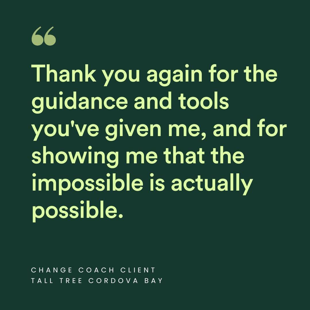 Change Coaching gets results! 📈 💪

We asked one of our clients and their response was inspiring to say the least! Come see for yourself how Change Coaching is guiding clients to make successful behaviour change last long term. 

Book your free disc