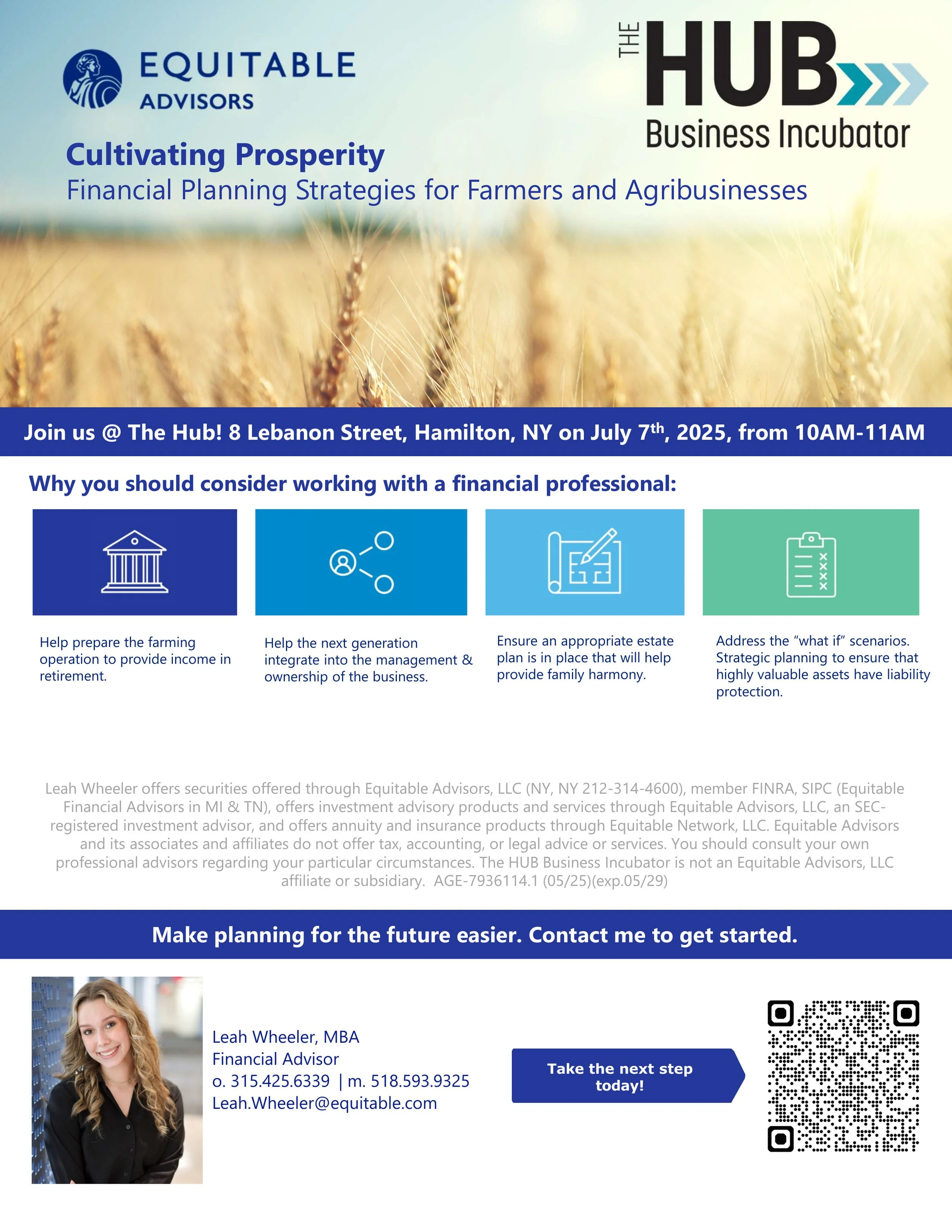 Cultivating Prosperity - Community Conversations | Educational Networking Event