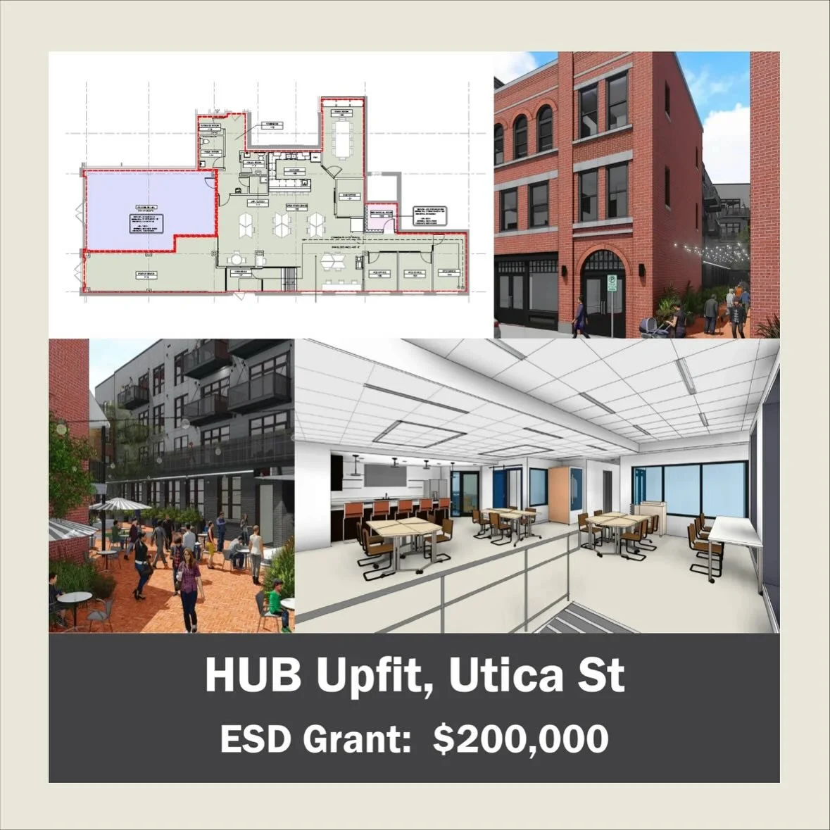 Exciting Update for Downtown Village of Hamilton!

The building at 18&ndash;22 Utica Street&mdash;owned and managed by Hamilton Initiative&mdash;is being transformed into a four-story, mixed-use development designed to strengthen the vitality of our 