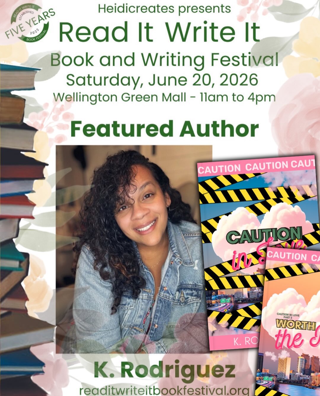 Come hang out with me at the Read It Write It Book &amp; Writing Festival this Saturday!📚🤗

📍 Wellington Green Mall
🗓 June 20
⏰ 11am&ndash;4pm

If you&rsquo;re attending, let me know below! I&rsquo;d love to meet you. 💖
.
.
.
.
#readitwriteitboo