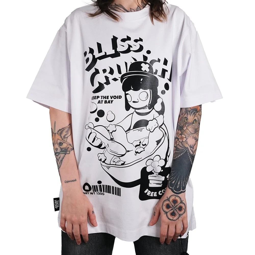 atom-x-steezy-hypebeast-white-Bliss-Crunch-t-shirt-apparel-design-full-body-female.jpg