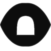 Blank black screen with a small lock icon in the center.