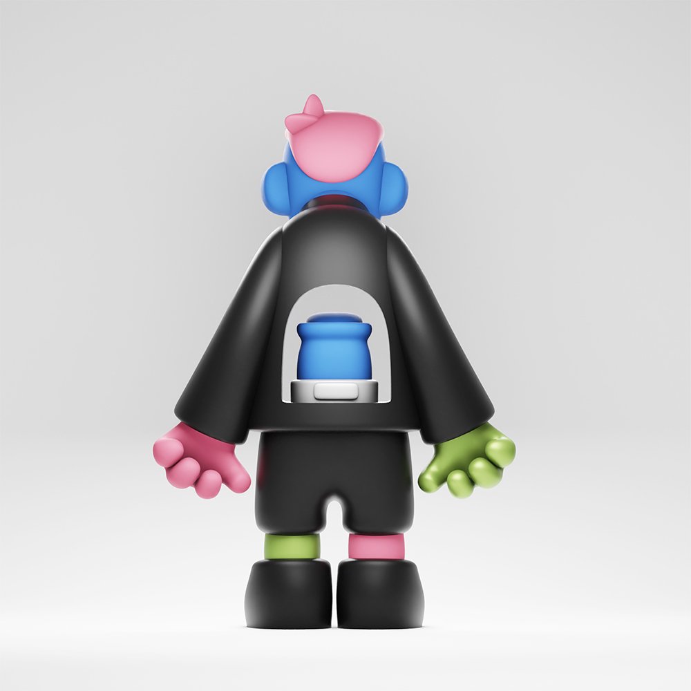 Elusive designer toy grail Joy Boy Overdose by Atom Toys Studios. A highly exclusive, investment-worthy art piece made for the Sra. Gallery solo exhibition, Dec 2024. Secure yours before it's gone.
