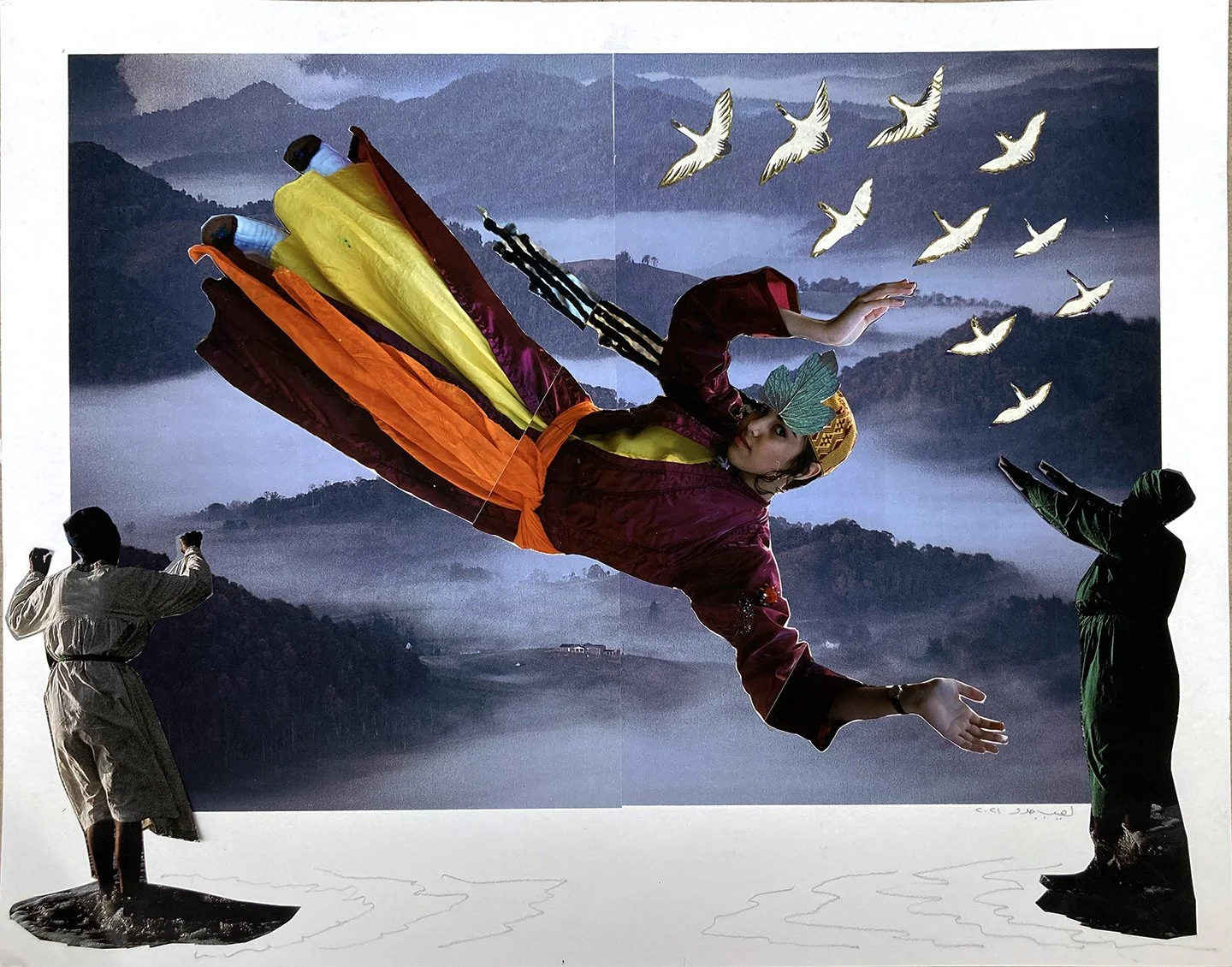 Flying Lesson, 11"x14", 2021