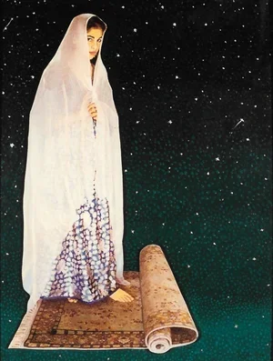 Prayer, Acrylic on Canvas, 16" x 11", 1995