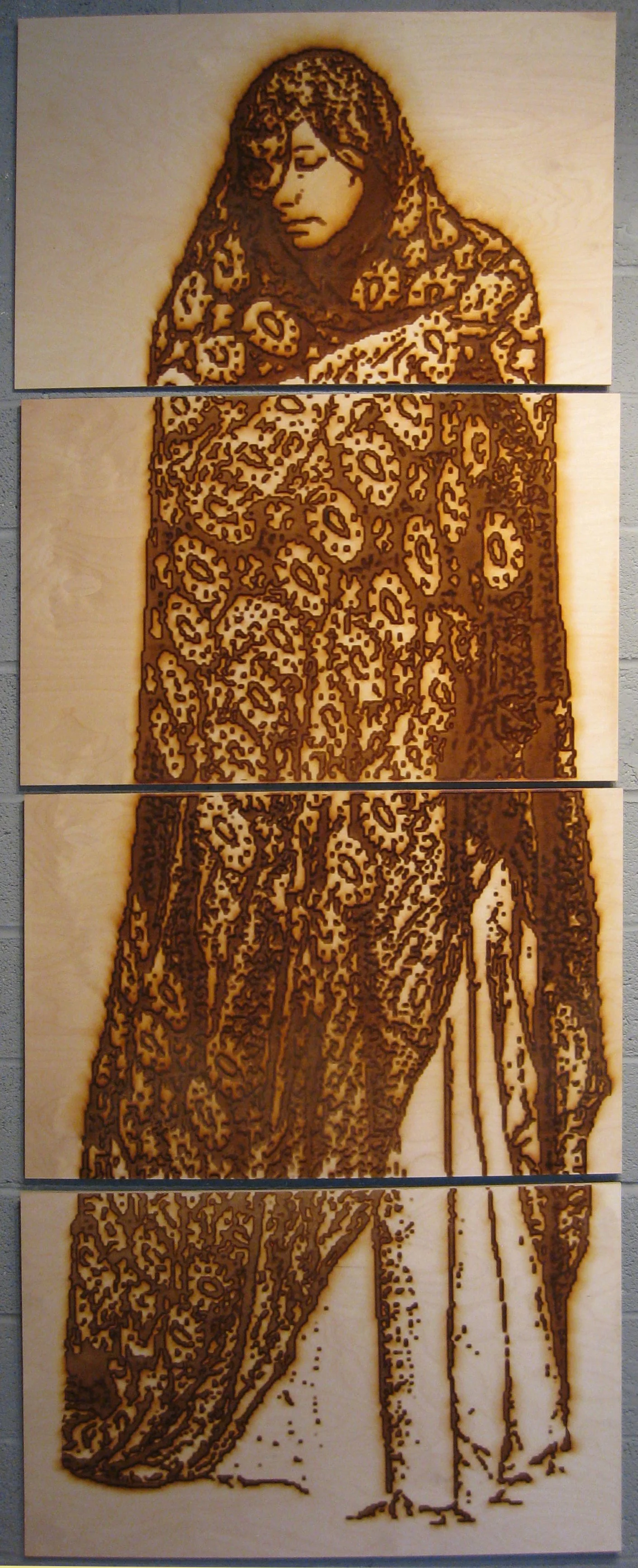 Archetypes Diptych IV, Panels, 8’ x 36”, 2011