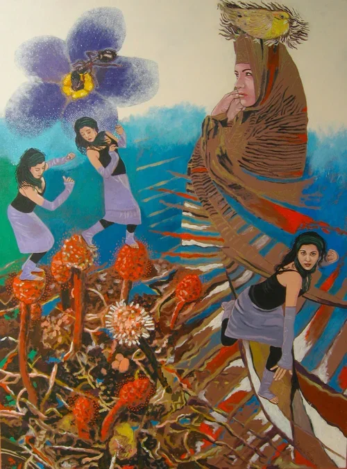 Soul Painting IV, Acrylic on Canvas, 48" x 36", 2006