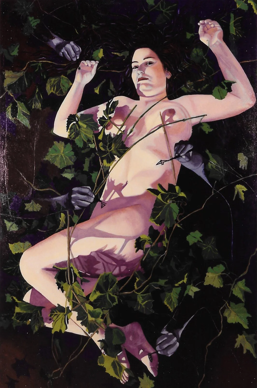Maktoob; Fate, 43” x 65”, Oil on Canvas, 1993
