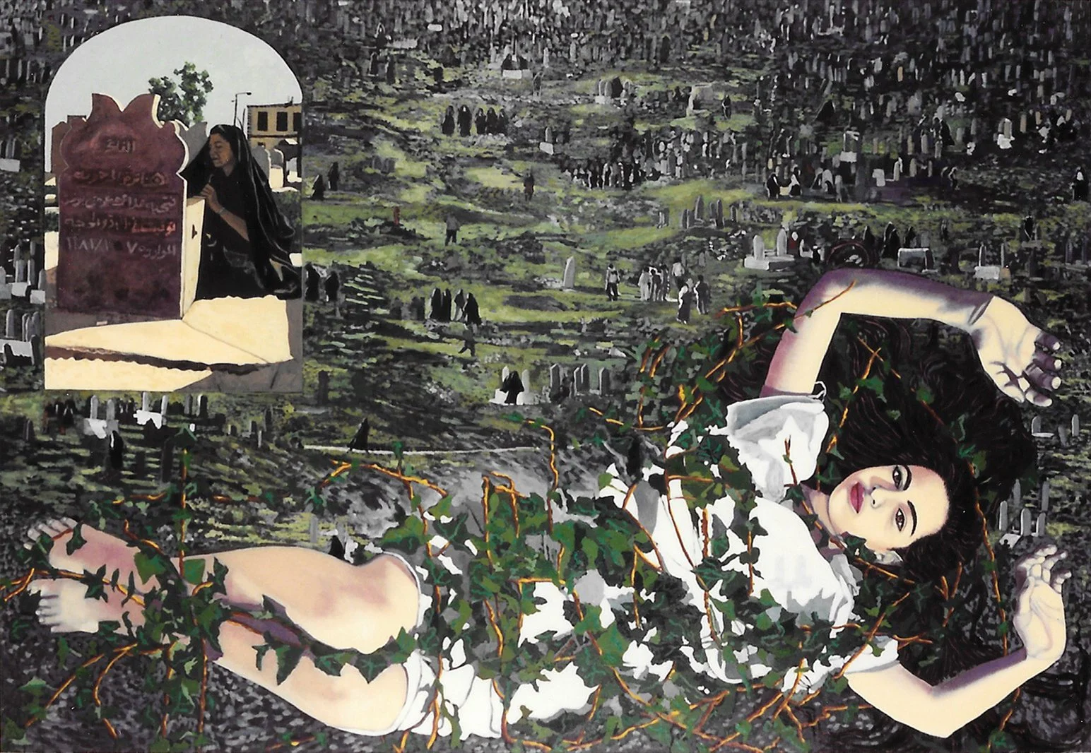 Regeneration, 43” x 65”, Oil on Canvas, 1994