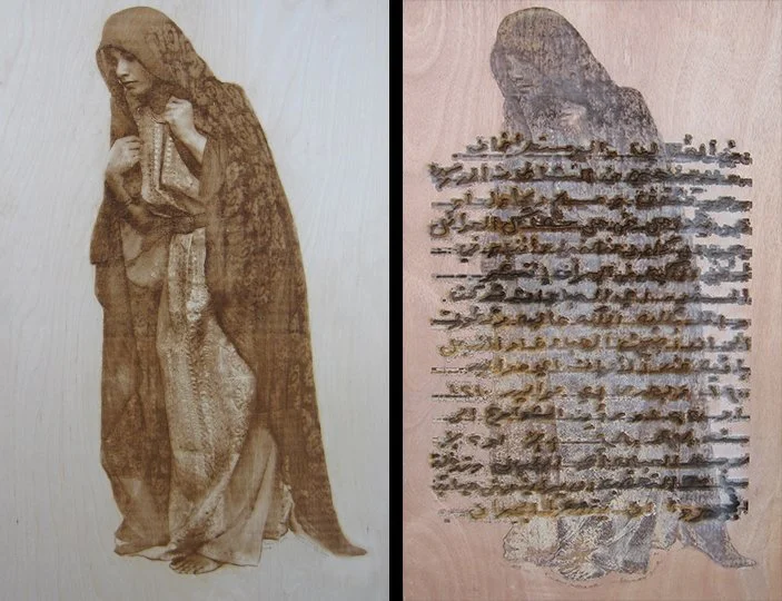 Diptych III (Whole), 36” x 24”, Mixed Media, 2009