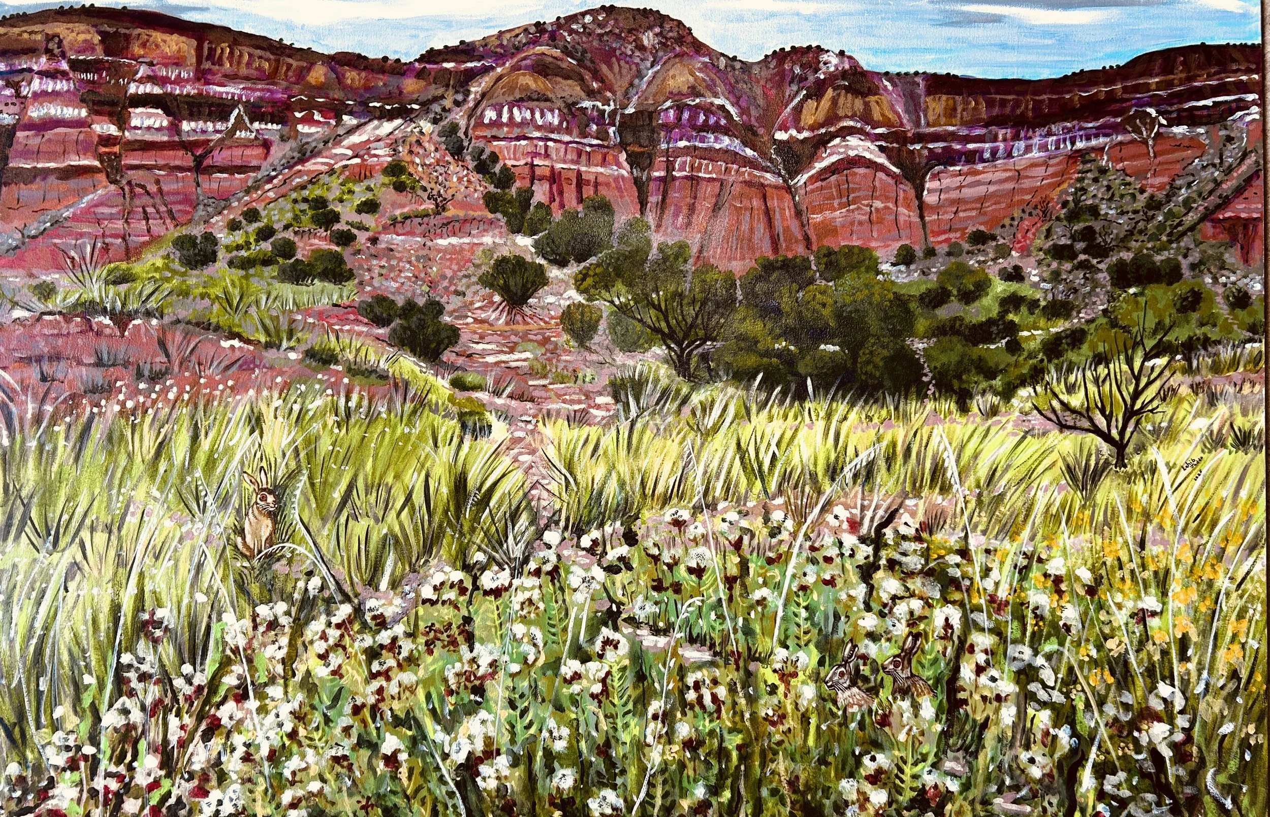 Paladuro I, 42”x64”, Acrylic on Canvas, 2025