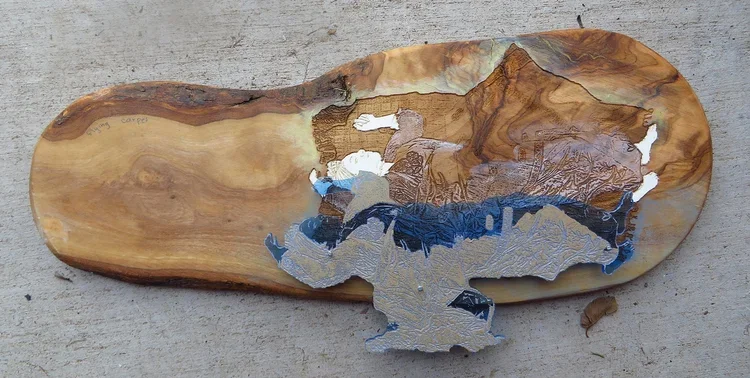 Flying Carpet, Mixed Media, 6" x 14", 2013