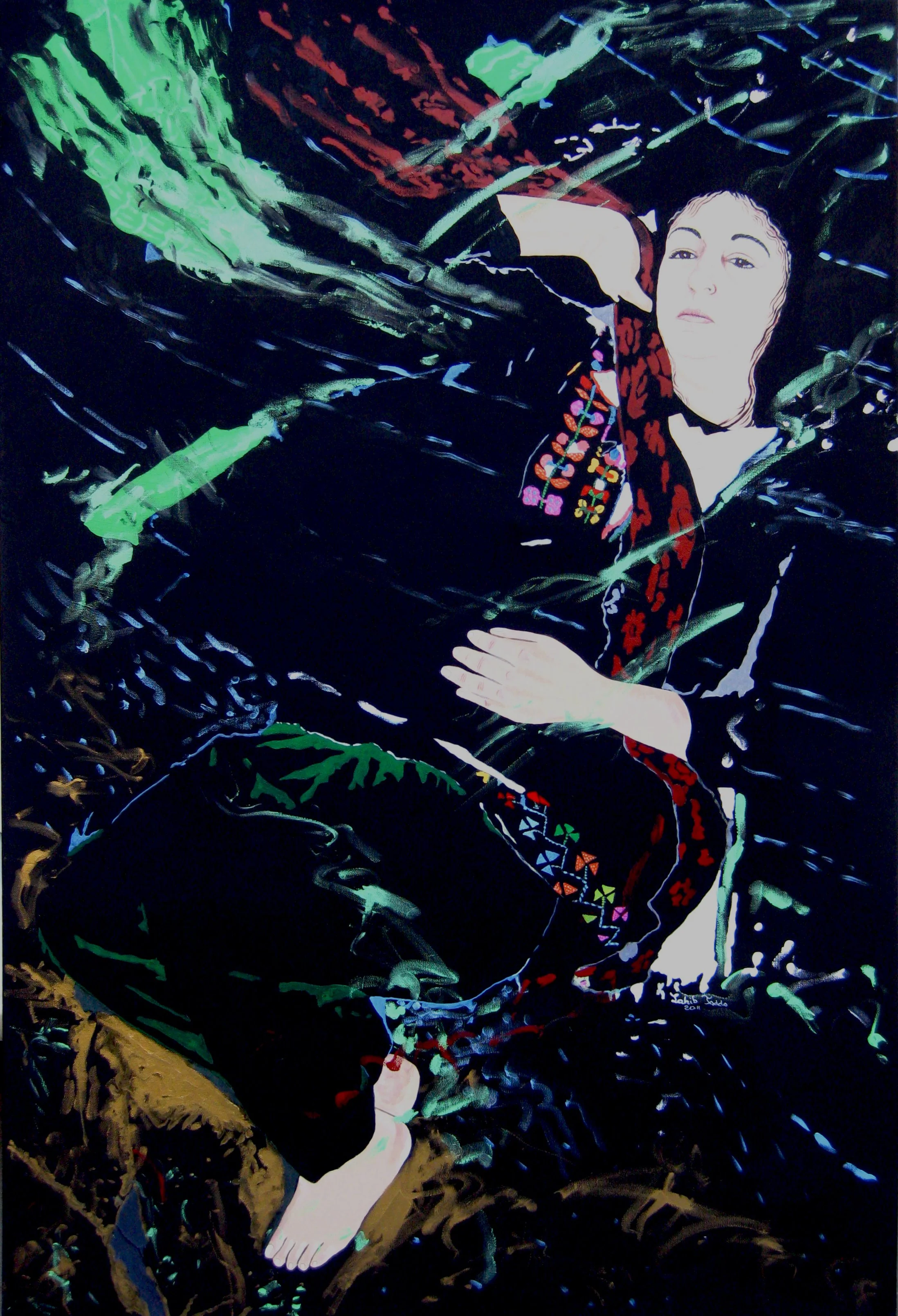 Yalalallee, 65” x 42”, Acrylic on Canvas, 2011