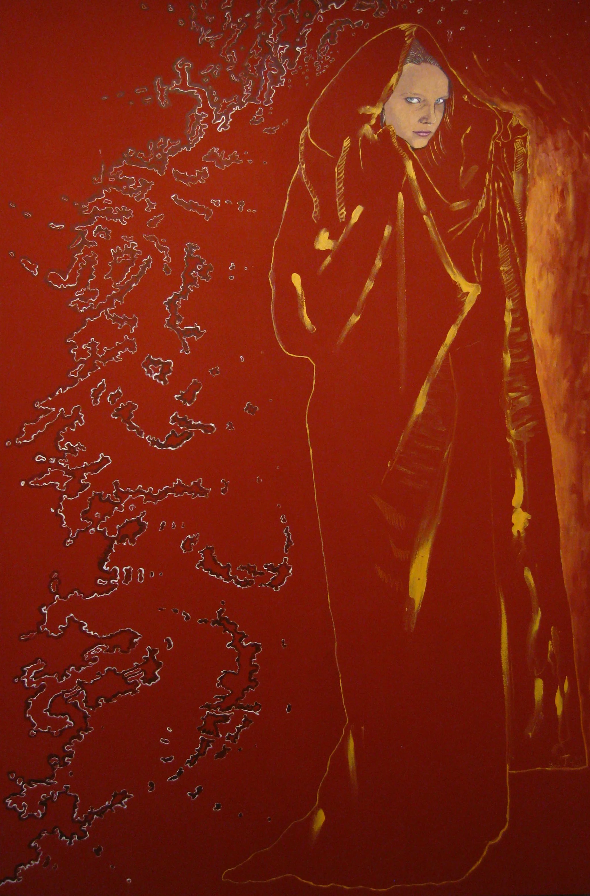 Red Cloud (Haley), 65” x 42”, Acrylic on Canvas, 2011