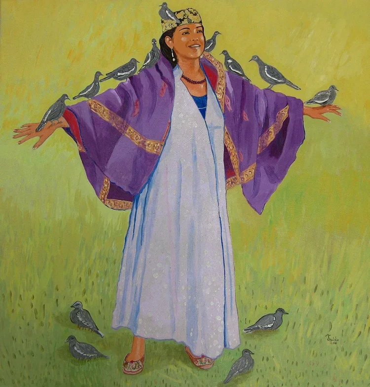 13 Birds, Acrylic on Canvas, 20" x 20", 2010