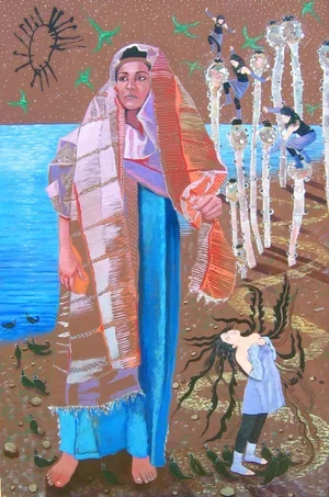 Soul Painting II, Acrylic on Canvas, 64" x 42", 2006