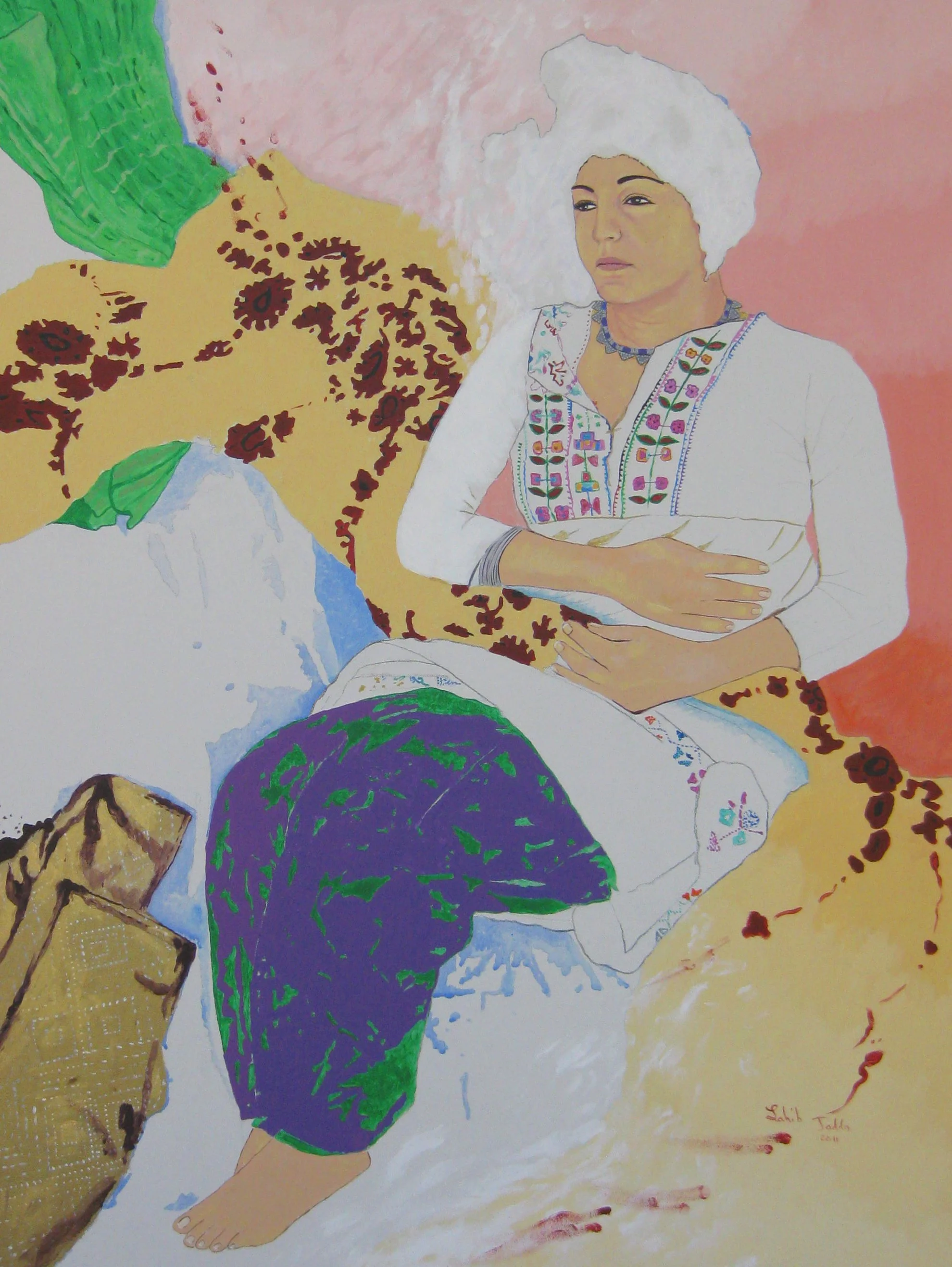 Queen, Self Portrait I, 48” x 36”, Acrylic on Canvas, 2011