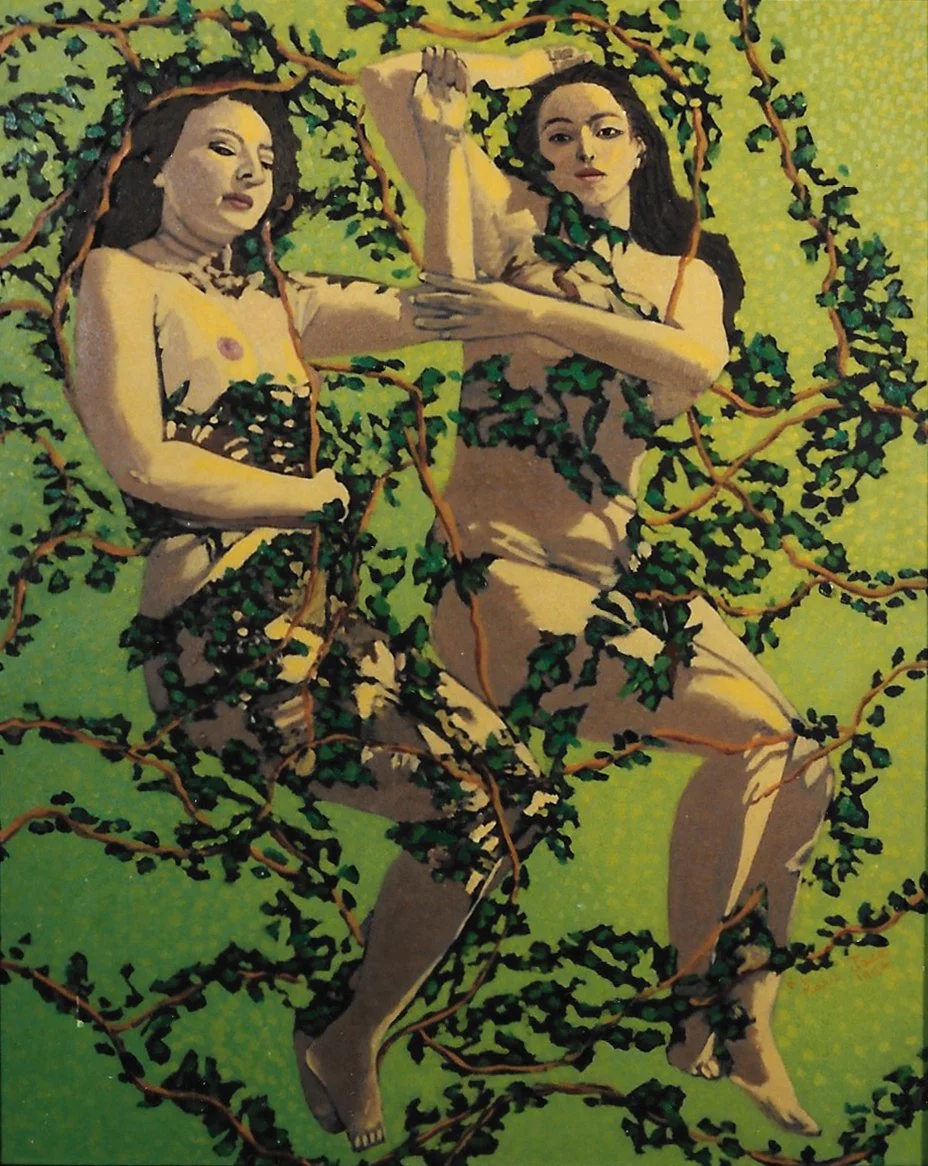 Angela and Holly, 16” x 13”, Oil on Canvas, 1994