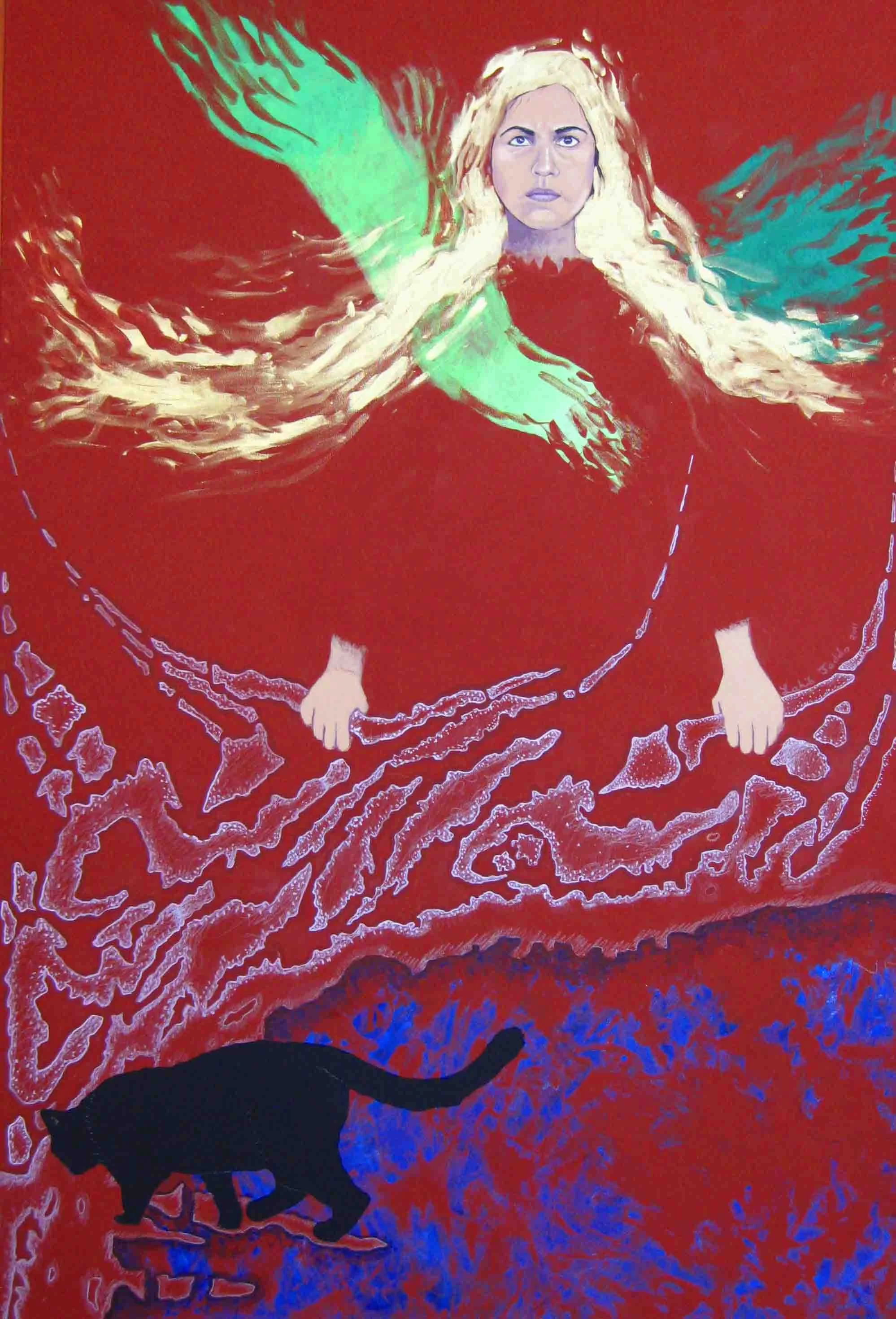 Determined, 65” x 42”, Acrylic on Canvas, 2011
