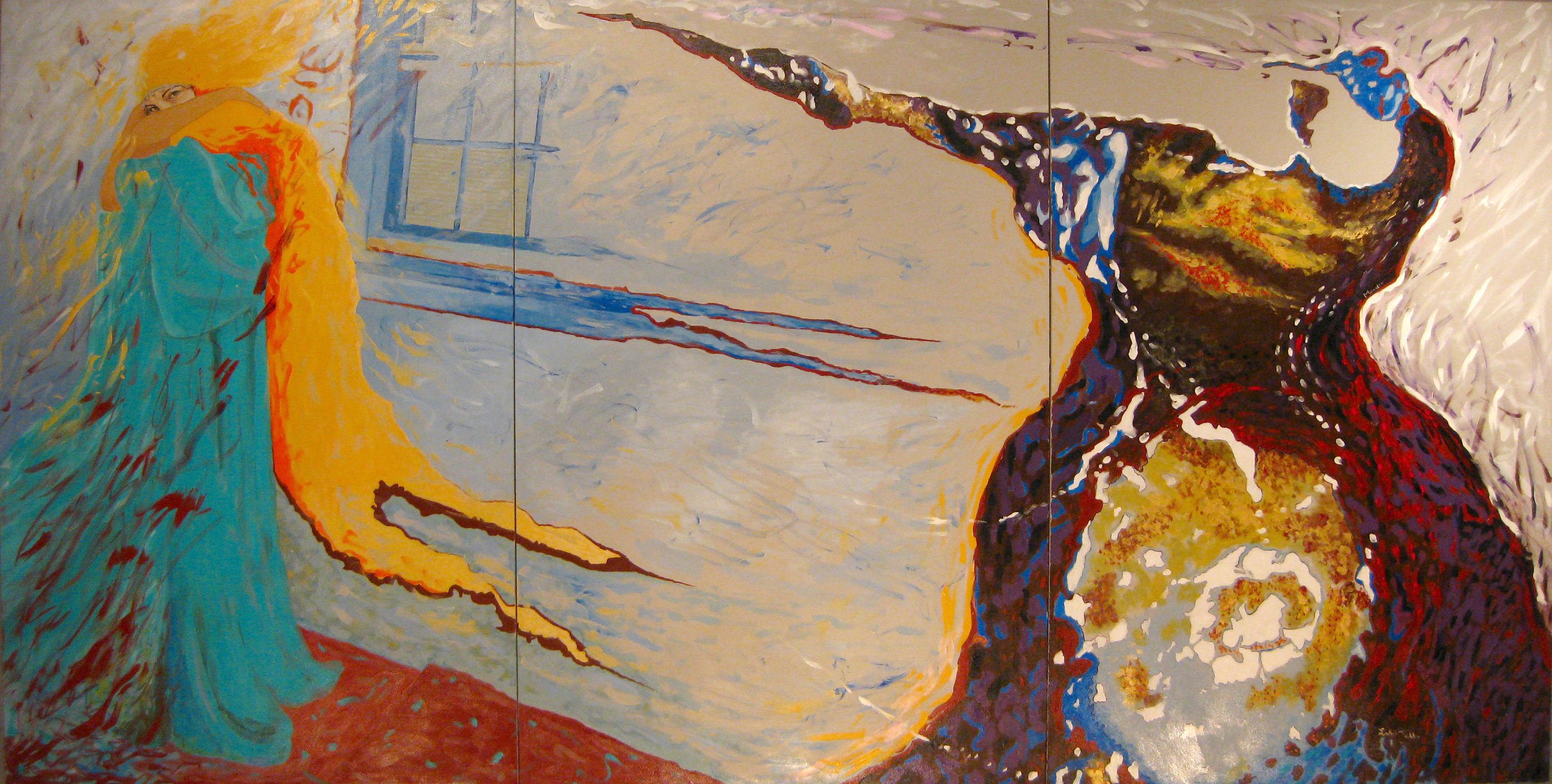 Monster, 65” x 126”, Acrylic on Canvas, 2011