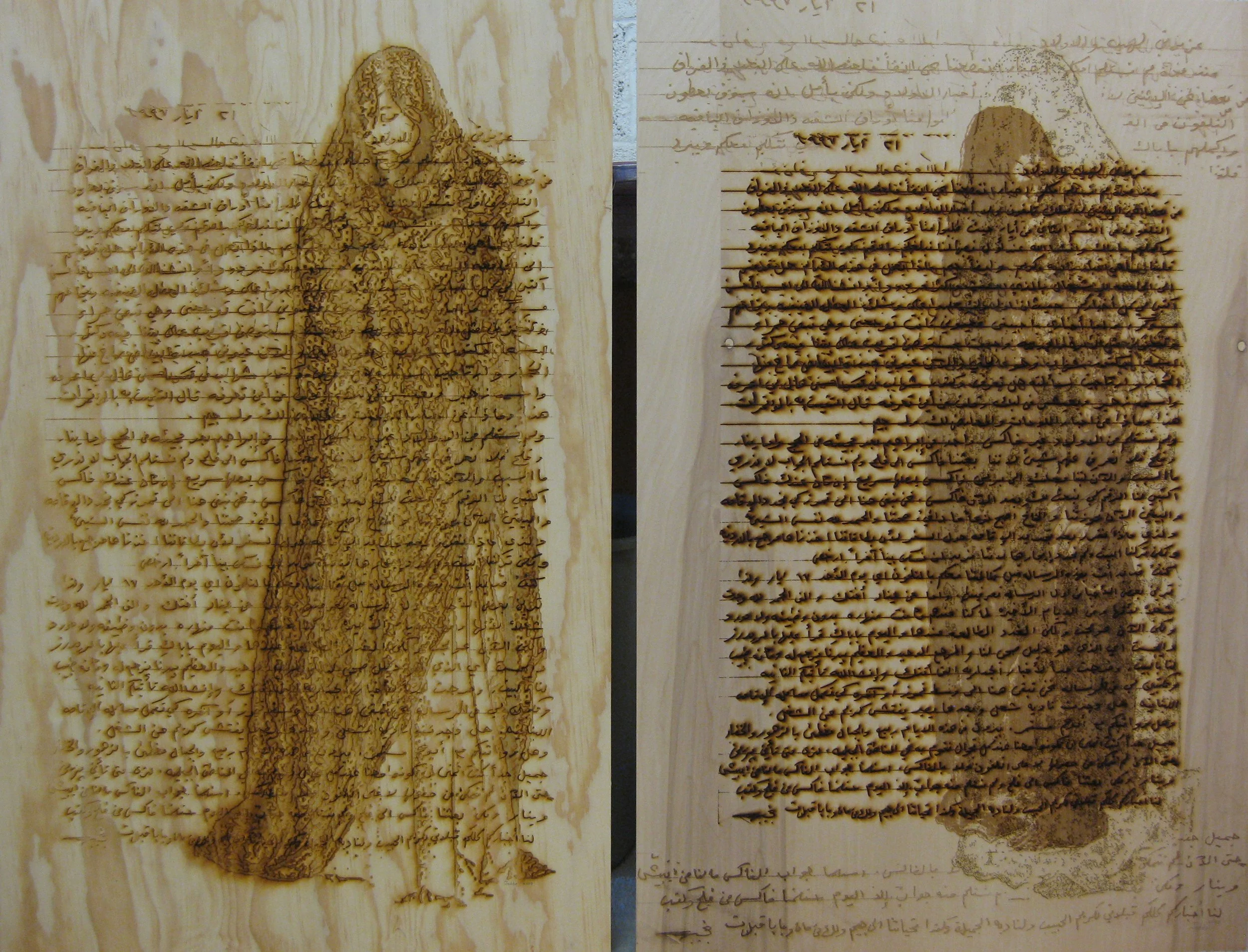 Diptych II (Whole), 36” x 48”, Mixed Media, 2009
