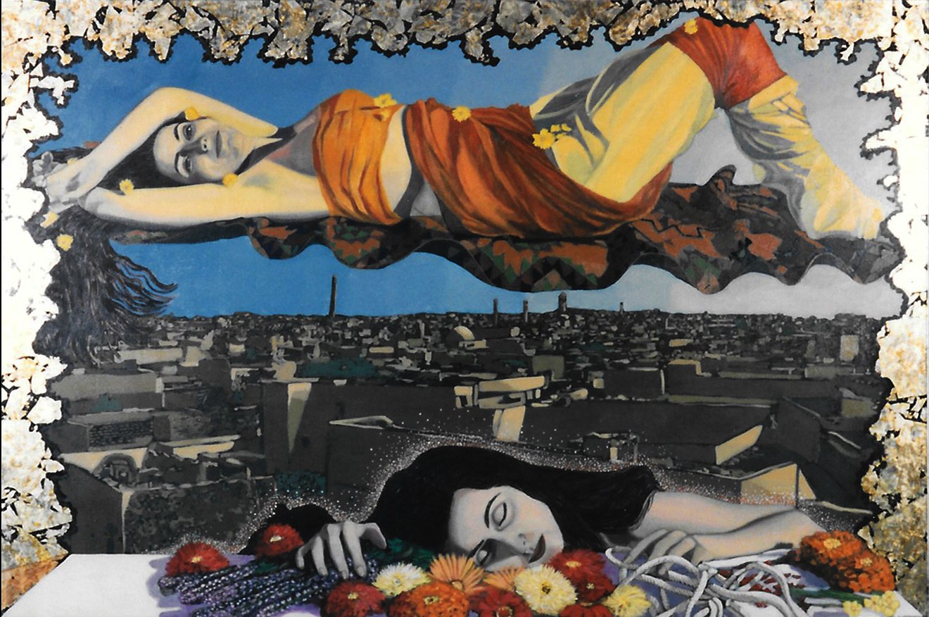 Dreams of the Old Country; Mosul, 43” x 65”, Oil on Canvas, 1992
