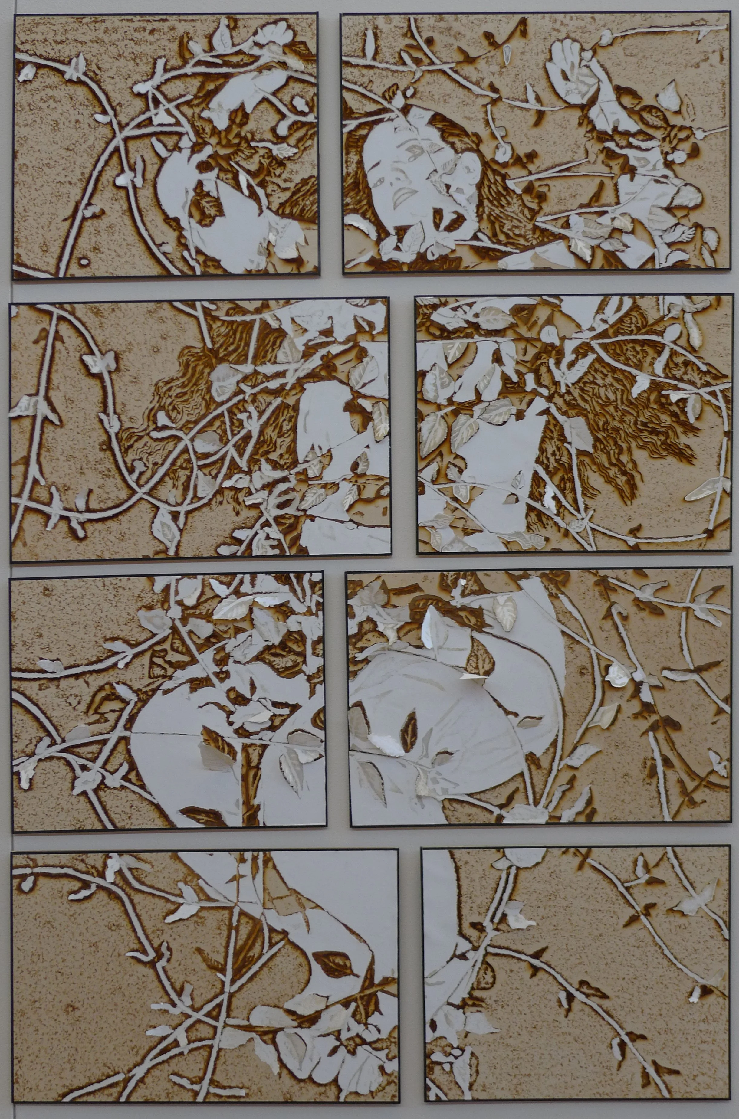 Vines: Space Bound, 96” x 60”, Mixed Media, 2012