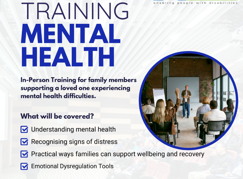 Mental Health - inPerson Training for Families March 20th 2026