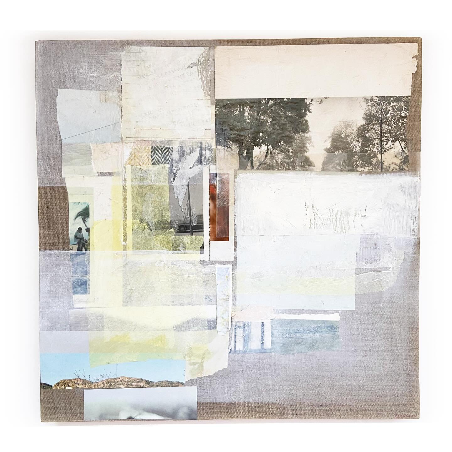 &ldquo;Streets Named After Trees&rdquo;
Acrylic, paper, instant film on linen
16 x 16&rdquo; 

🌳☁️

#mixedmediaart #vermontartist #abstractpainting #collagepainting #mixedmediapainting #abstractart_daily #abstractartforsale