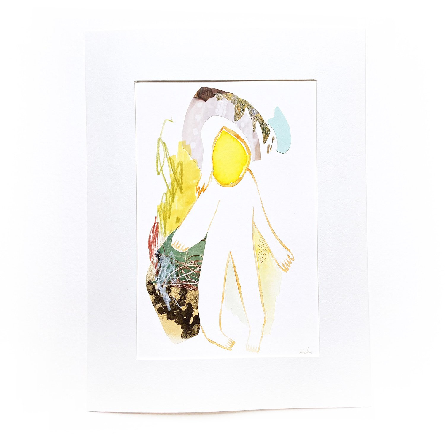 Abstract female figure illustration