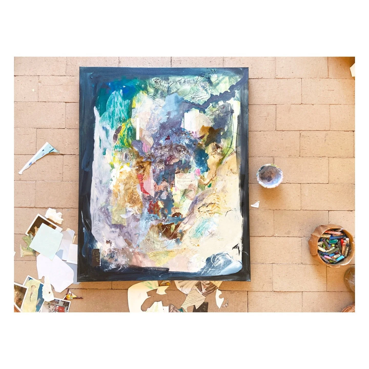 Art Flow from September - 𝘌𝘮𝘰𝘵𝘪𝘰𝘯𝘢𝘭 𝘗𝘳𝘰𝘤𝘦𝘴𝘴𝘪𝘯𝘨

Life is haaaard, y&rsquo;all. Working through some grief with a painting recently and wanted to invite you to do the same in your own lives and studio processes. Integrate, weave, ove