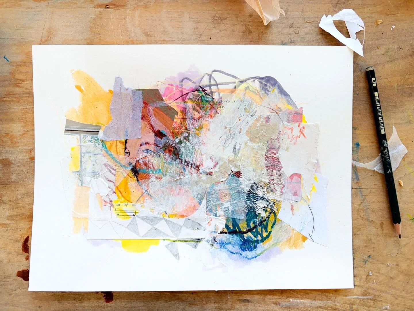 This month, I&rsquo;m inviting you into my studio for a session centered on All the Feels. Come as you are, with what you&rsquo;re holding, and let it have a voice, a color, a movement. 

Live Recording available on @patreon ✂️

#processbasedart #pat