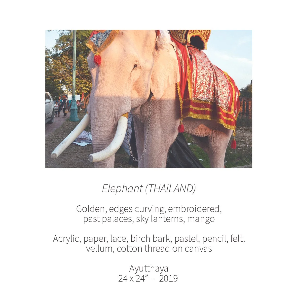 thailand pink elephant memory poem