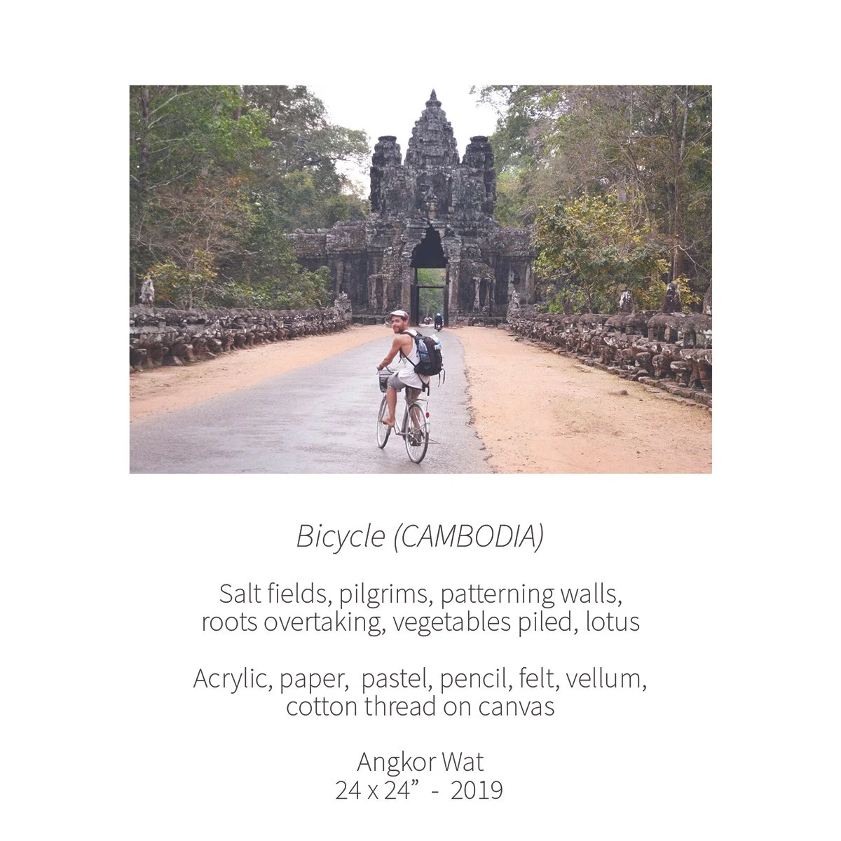 cambodia bicycle angkor wat poem