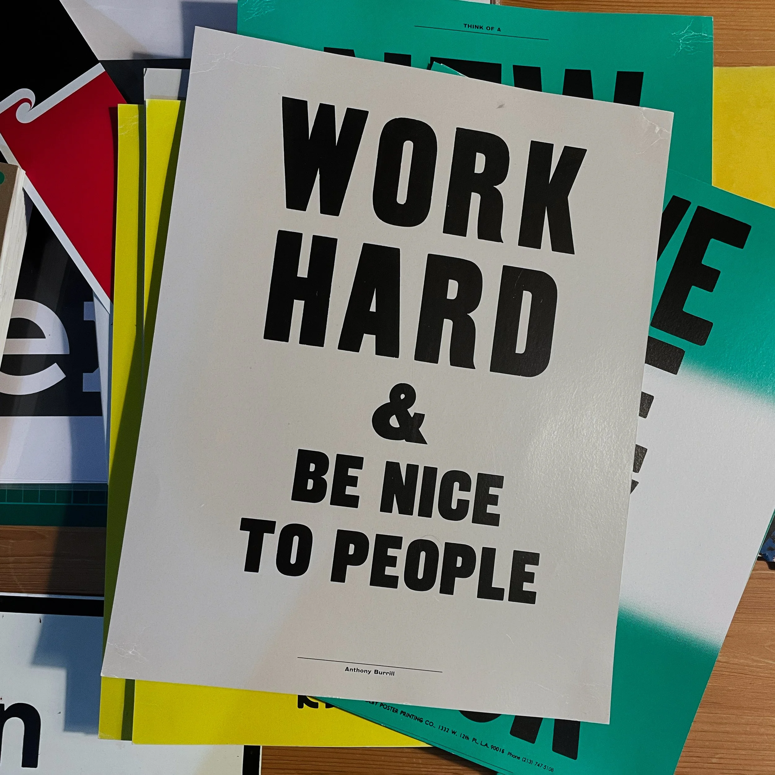 Anthony Burrill Poster