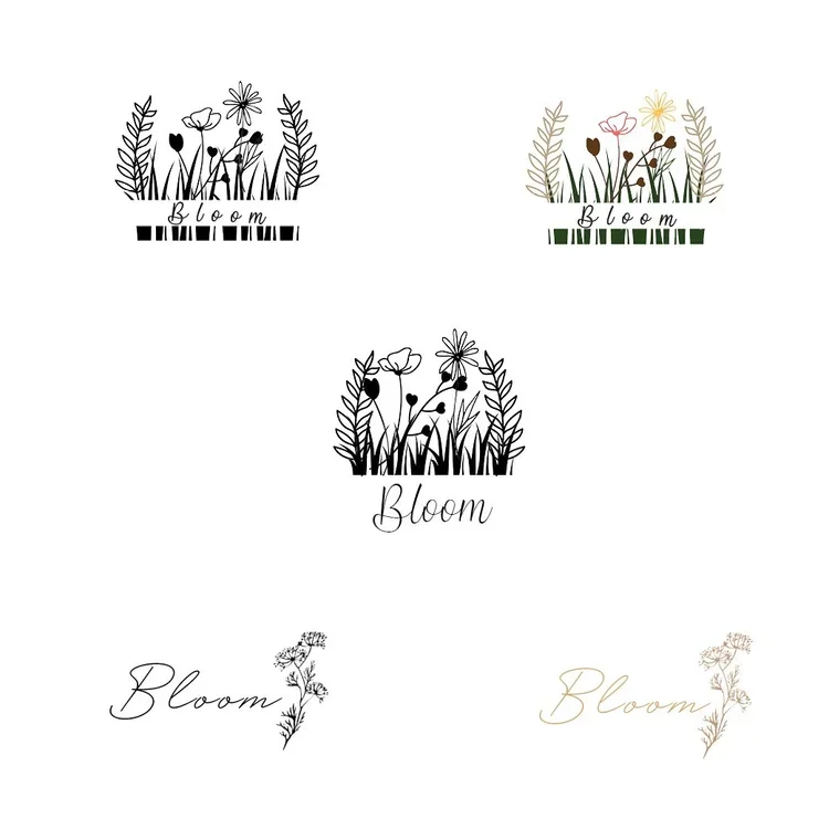 Early logo explorations