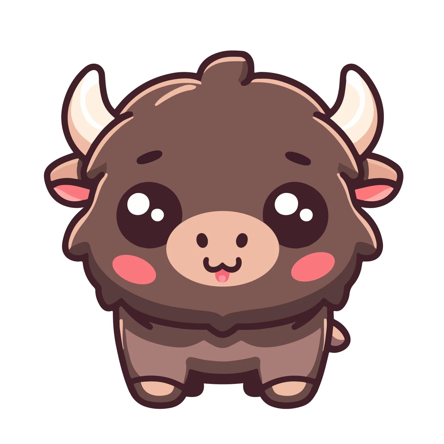 Kawaii Animals Part 1_Bison-Updated.jpg