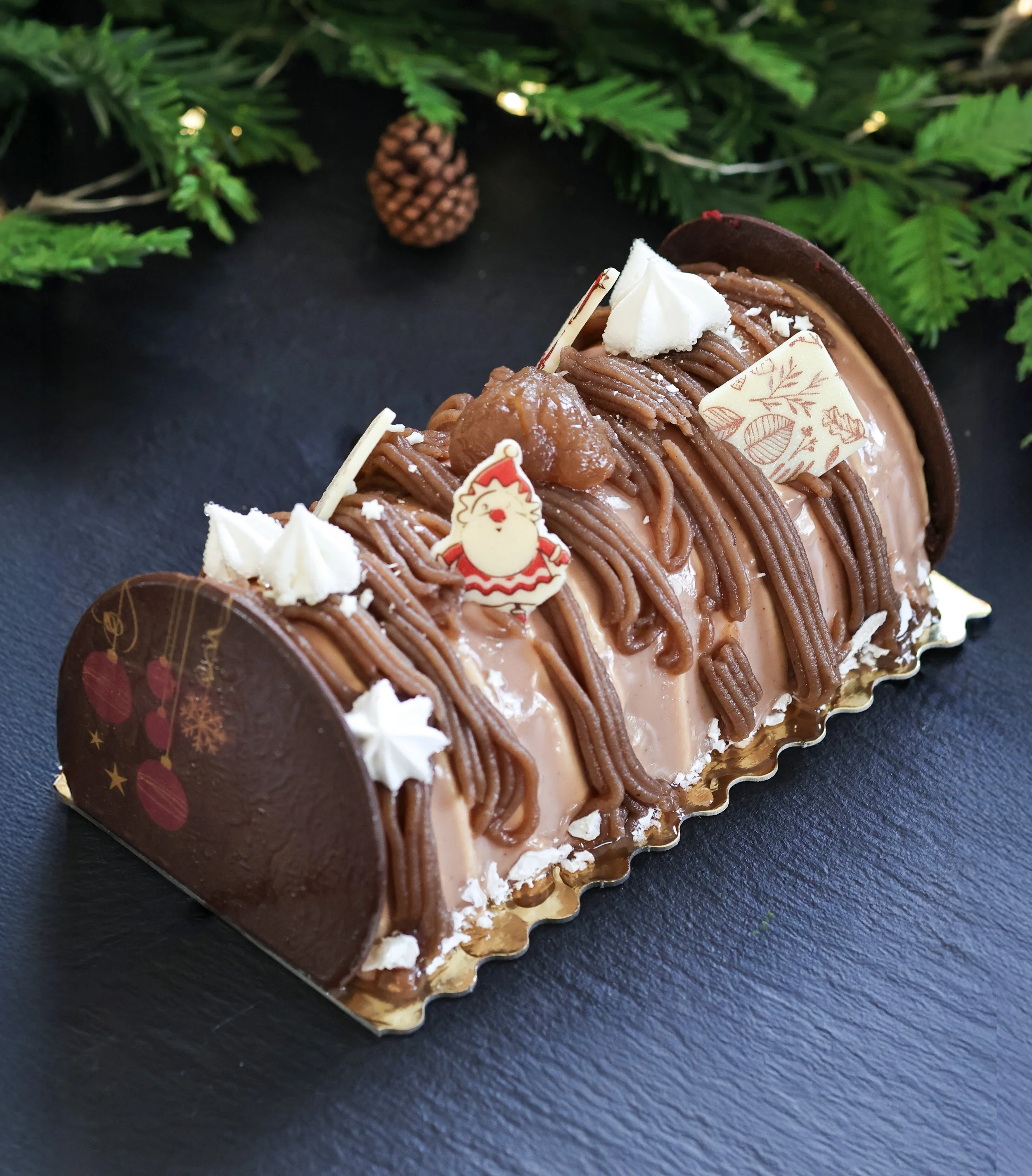 Mont Blanc Yule log