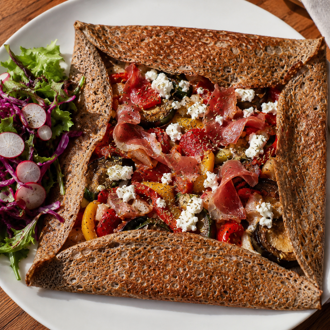 Galette provencale with local product