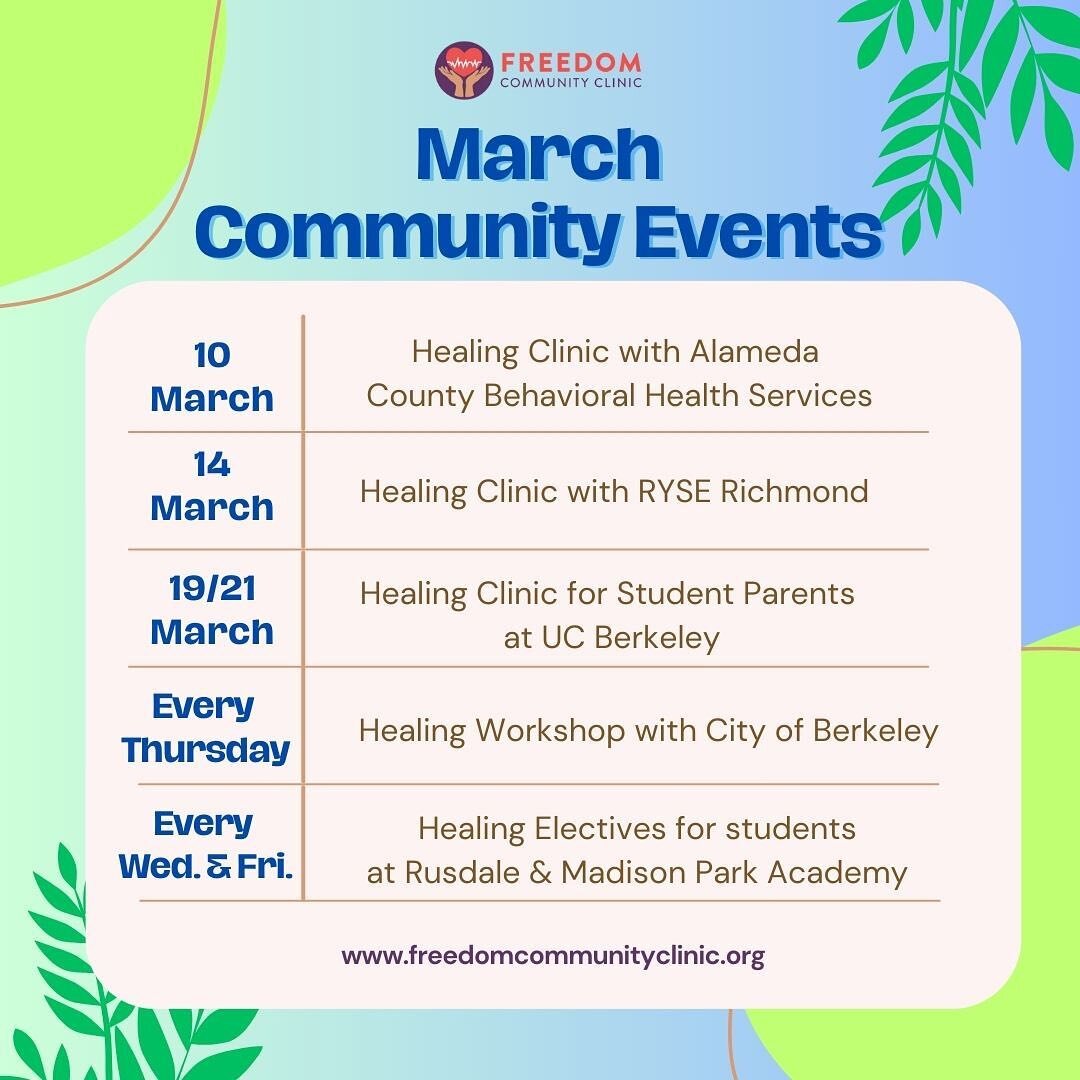 Hi community! We are looking forward to these lovely events in collaboration with organizations we adore. March is off to a beautiful start 🫂❤️

For any questions and inquiries, email us and check our linktree in bio.