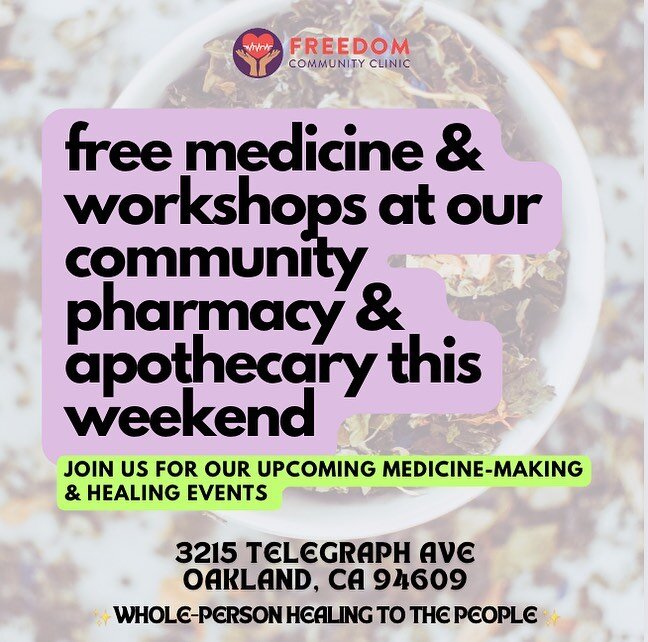 This upcoming weekend, we are honored to support two healing events for the people at our community pharmacy &amp; apothecary on Telegraph that just opened 🍯✨🤍

🌊🌊 This Saturday, March 30 (3-5p) 🌊🌊
CARIBBEAN PLANTS + PLAY (Sign up at link in bi